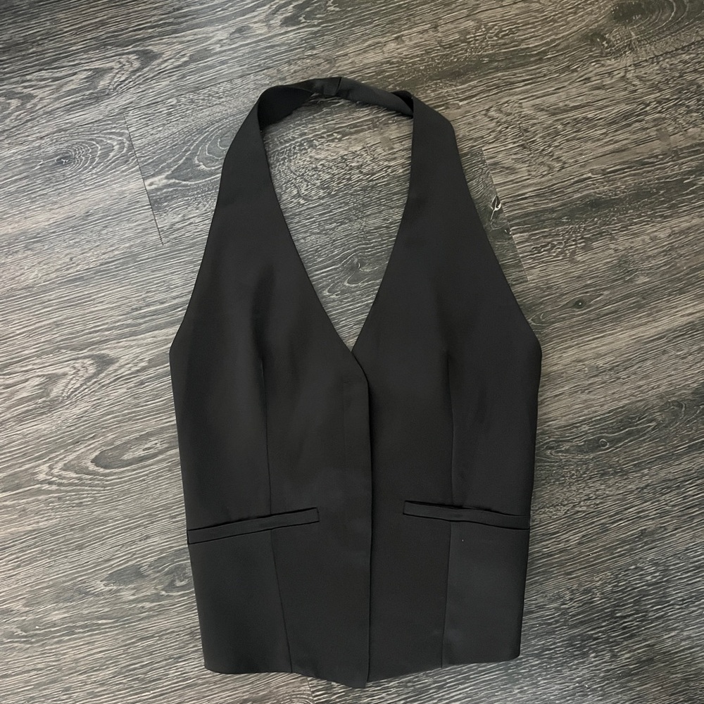 Zara Black Backless Top